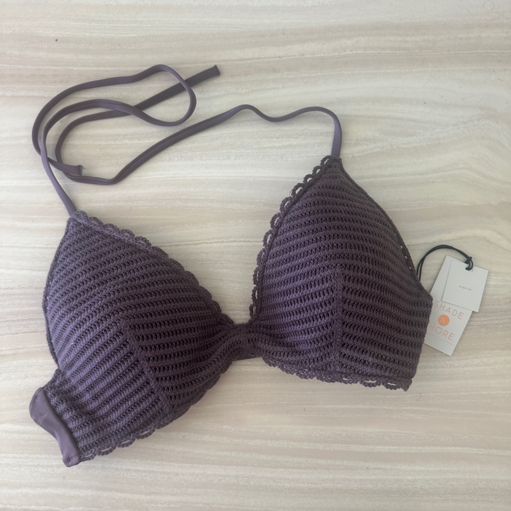 Shade & Shore Push Up Bikini Top - Purple